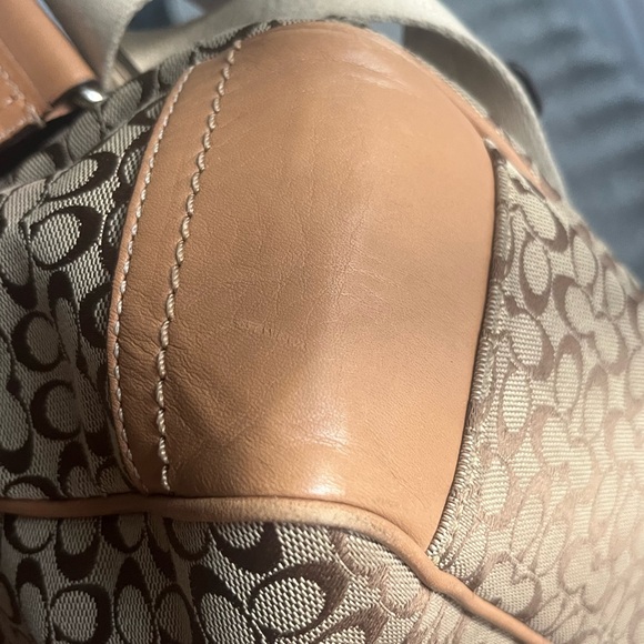 Vintage Coach Logo Signature Messenger Bag - Picture 12 of 13